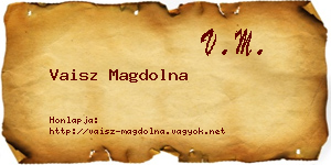 Vaisz Magdolna névjegykártya